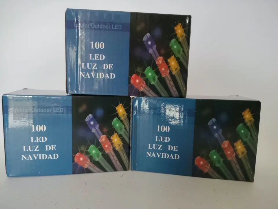Luces lineales de colores, 9 m · 100 LED · cable verde